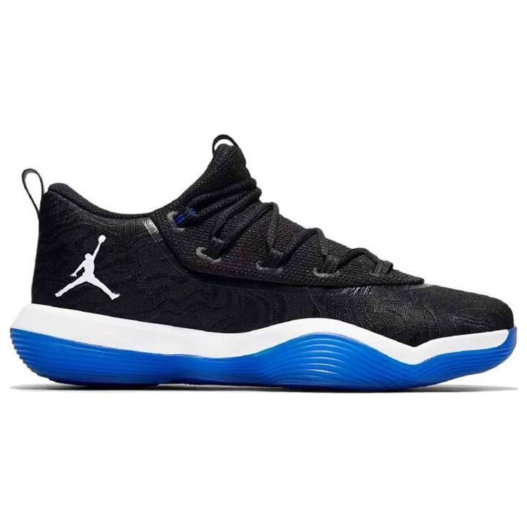Jordan Super.Fly 2017 Кроссовки мужские с круглым носком, на шнуровке, амортизирующие, прочные, низкие, для баскетбола, черные AJ2664-007
