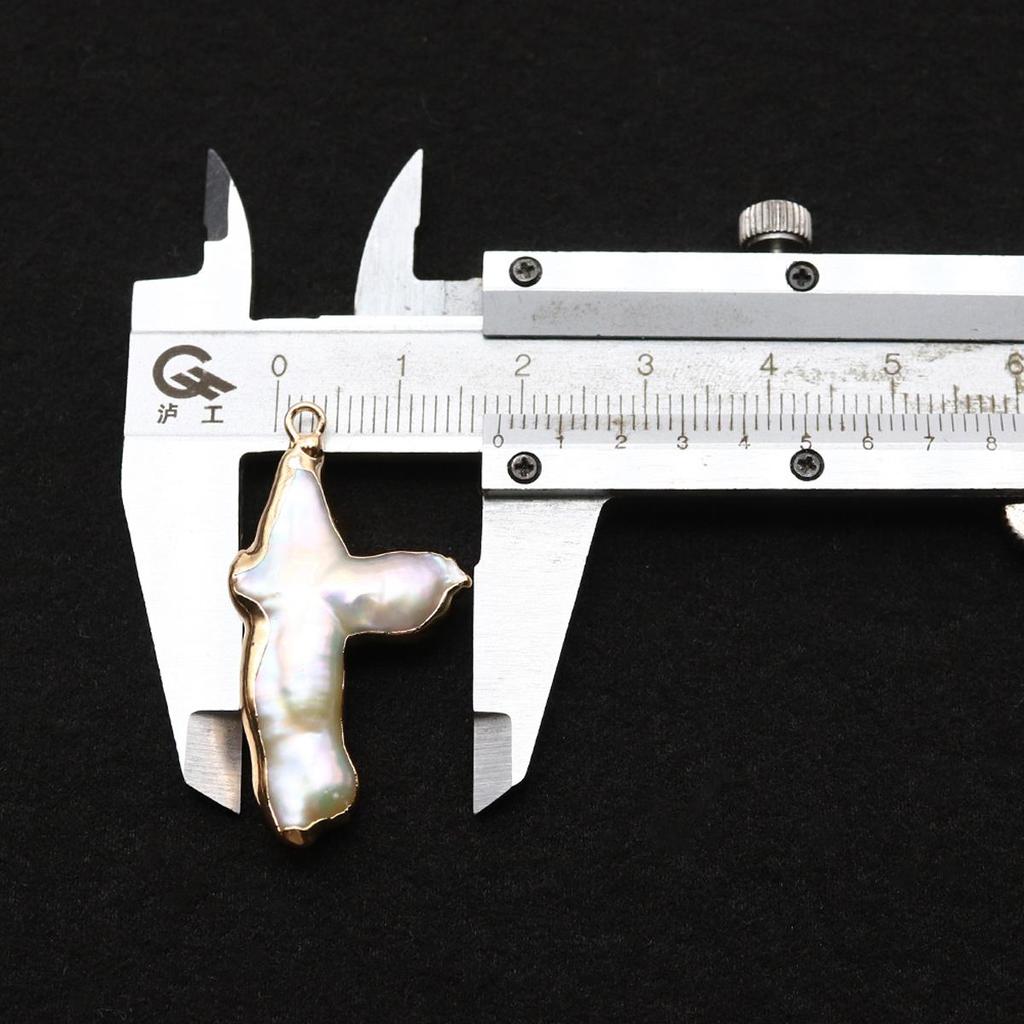 1Pcs Wrapped Pendant Freshwater Pearl Cross-Shaped Pendant For Jewelry Making DIY Necklace Accessory