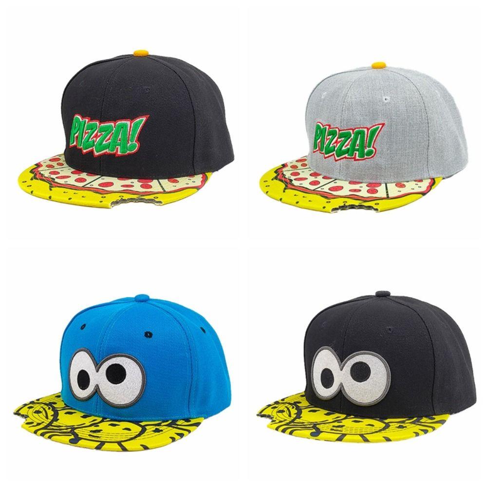 Бейсболка с вышитыми буквами и изображением пиццы, кепка с козырьком, модная шляпа от солнца для девочек