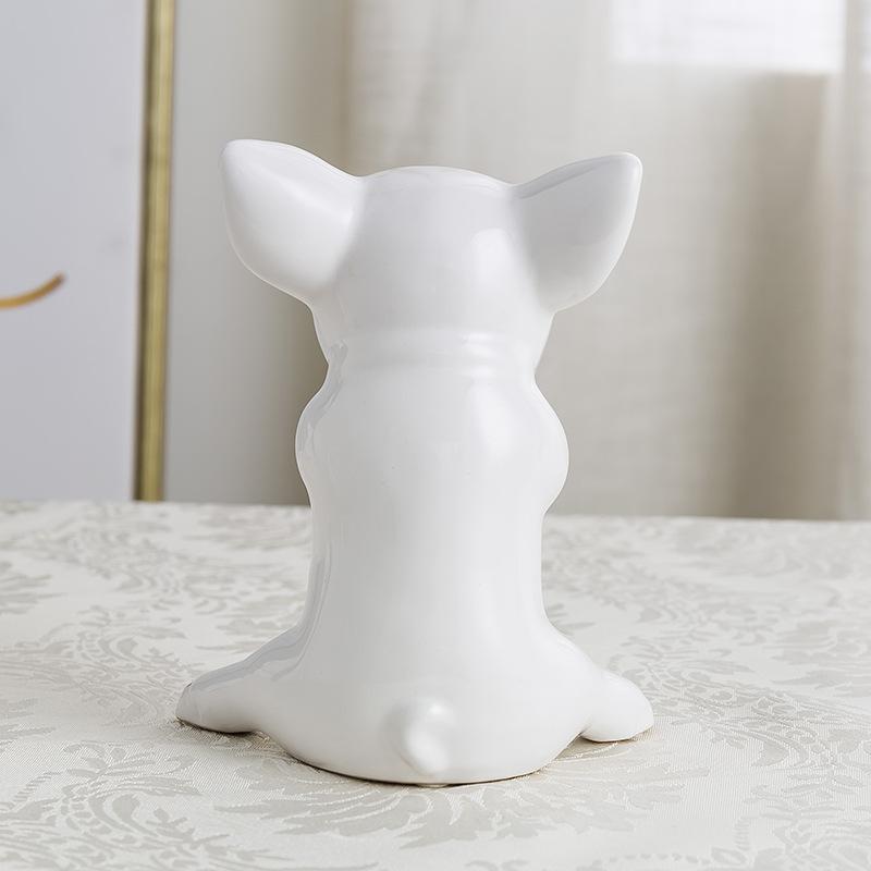 Family of 3 Ceramic Pig Creative Design Ornaments Adorable Living Room Decorations TV Cabinet Wine Cabinet Crafts Opening Gift