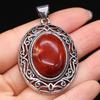 Кулон из натурального камня в форме яйца, полудрагоценный кружевной кулон для изготовления ювелирных изделий, ожерелье, браслет, аксессуар