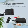 1 шт. Адаптер питания USB 12 В 24 В в 5 В для экстренной зарядки телефона с 3 портами USB и зажимом для аккумулятора