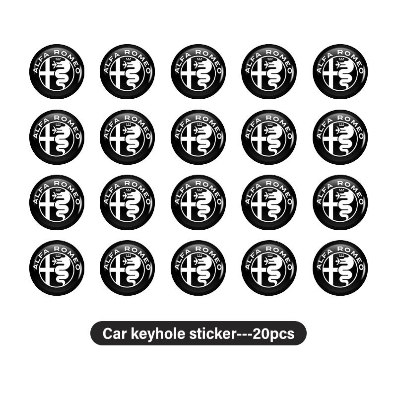 2026 Hot Alfa Romeo For Alfa Romeo 15mm Car Remote Key Stickers Car Door Badge Emblem Car Accessories 159 Giulietta 156 147 Giul