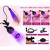 Clip-On UV LED Nail Lamp Foot Pedal Switch Gel Polish Curing Lamp  Professional Use