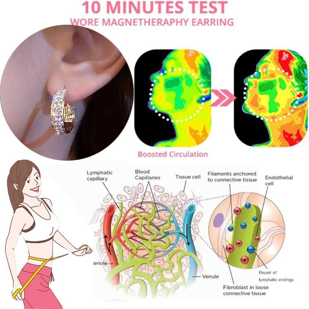 2 пары сплава лимфвитити магнитотерапия серьги пирсинг лимфатические германиевые серьги женские
