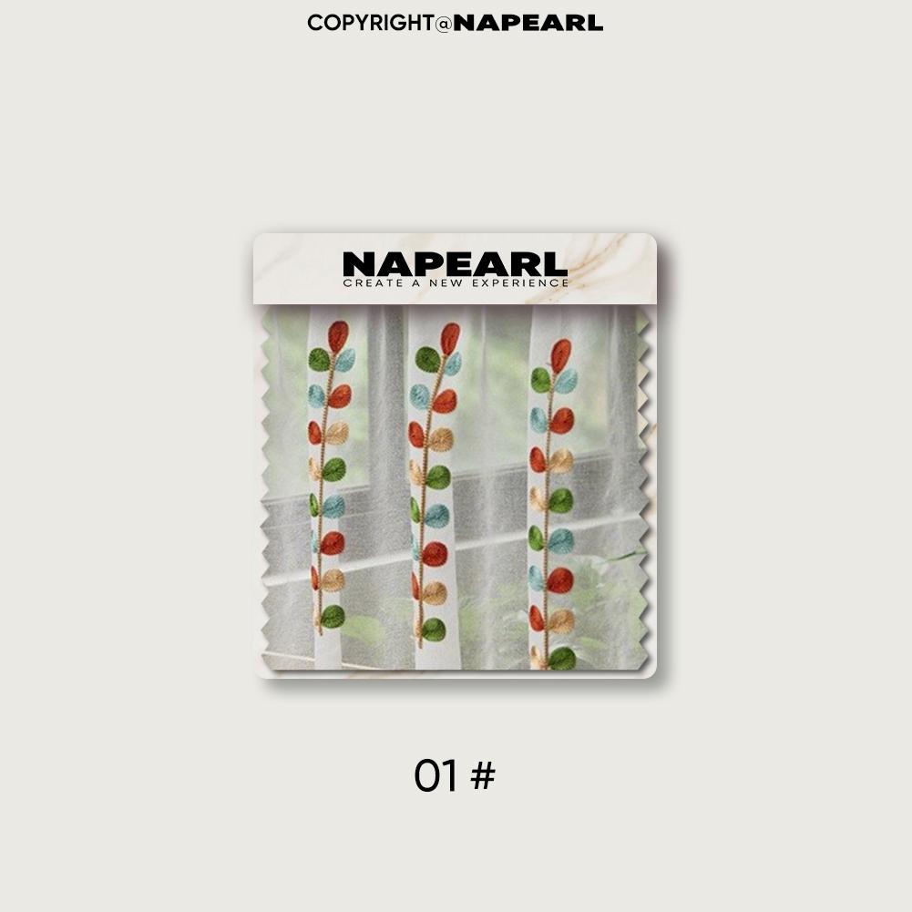 1 шт. NAPEARL Однотонная вышивка Короткая штора с кисточками Край Разделительная штора для кухни Гостиной Спальни Шкафа Домашний декор