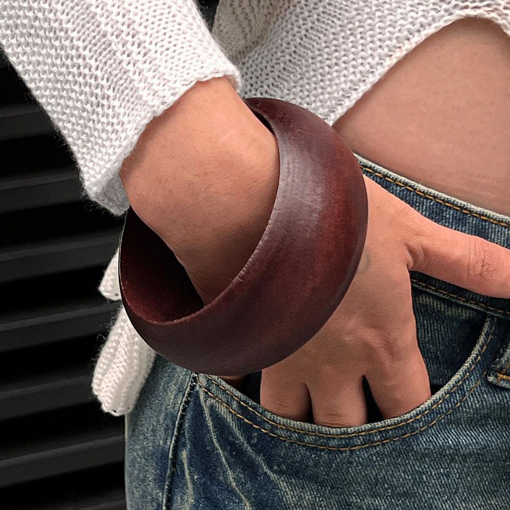 Vintage Resin Irregular Wide Bangle Bracelets Geometric Wide Stackable Bracelet Fashion Chunky Jewelry For Women Girls