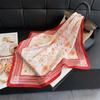Luxury Scarf Shawl Turban Hijab Print Female Square Headscarf Bandana Neckerchief Headband Windproof Handkerchief Fashion Wraps