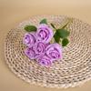 Silk Rose Simulated Rose Bouquet Small Bundle Artificial Flowers  Valentine's Day Gift