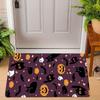 Halloween Candy Corn Door Mat Witch Hat Ghost Carpet Non-Slip Entrance Rug Home Decoration Bat Pumpkin Floor Mat Welcome Mat