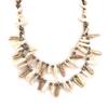 Les Trésors De Lily [C9006] - Ivory Brown 'Mineralia' Necklace