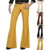Men'S Casual Fashion Retro Flared Pants Long Pants
