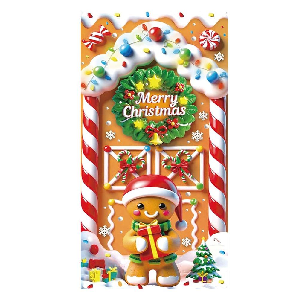 Door Hanging Christmas Door Banner Atmosphere Arrangement Window Sign Banners Door Frame