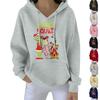Women's Christmas  Hoodie Funny Cute Christmas Holiday Sweatshirt Pullover