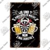 Putuo Decor Vintage Tin Sign Darts Game Metal Plaque Retro Posters for Garage Man Cave Room Home Wall Art Decorations