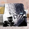 Cartoon Anime Jujutsu Kaisen Throws Blanket Soft Featuring Yuji Megumi Obara and Satoru Gojo Blanket for Travel Beding Bed