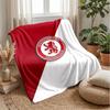 Middlesbrough Football Print Flannel Blanket, Soft Warm Lightweight Throw Blanket for Sofa Bed Camping