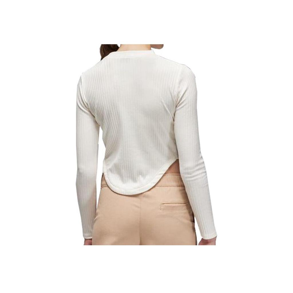 Jordan Однотонный спортивный свитер с круглым вырезом для баскетбола, длинный рукав, футболка для женщин, топы белого цвета FN5400-133