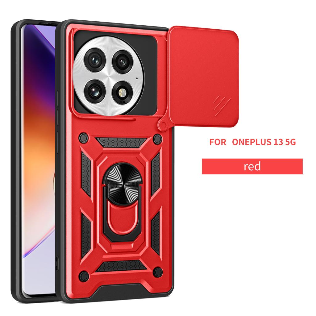 Чехол-подставка Armor Case для OnePlus 13 5G One Plus Cover с защитным кольцом для объектива Magnetic Holder Coque Fundas