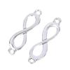 20 шт. Подвески Ссылка Символ бесконечности Соединение Серебряный цвет Подвески Изготовление своими руками