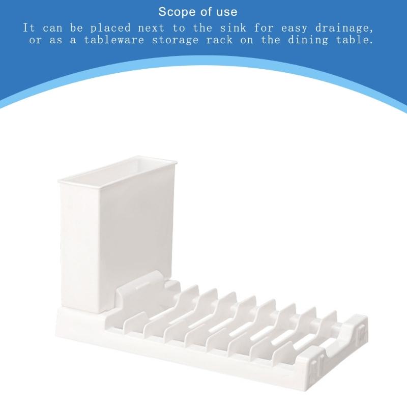 Многофункциональная сушилка для посуды, переносная стойка для сушки посуды с регулируемыми ножками для организации кухни