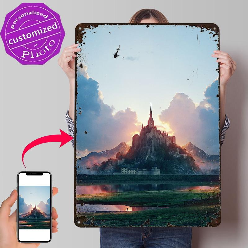 Lingering Hope Personalized D Textured Metal Poster Wall Art Tinplate Sign for Home Decor Accessories Bedroom Decoration Gaming