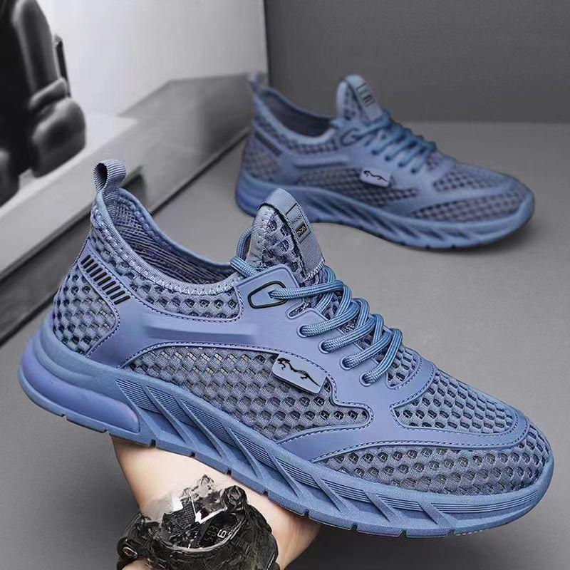 Мужская обувь, летняя, дышащая, сетчатая, легкая, сетчатая, с тонкой, мягкой подошвой, для бега, повседневная, спортивная, Tide Shoes