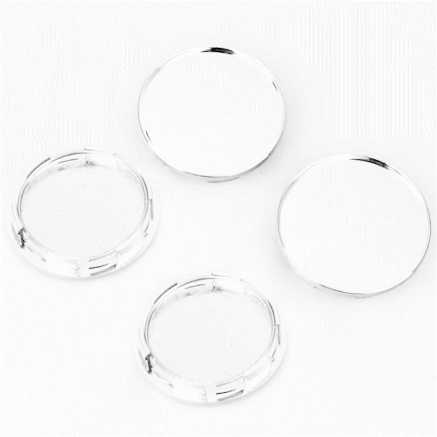 4Pcs Chrome Wheel Center Hub Caps