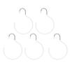 5pcs Hook Multipurpose Spa Beauty Salon Wardrobe Closet Hanging Hook for Bathrobe Scarf BeltWhite
