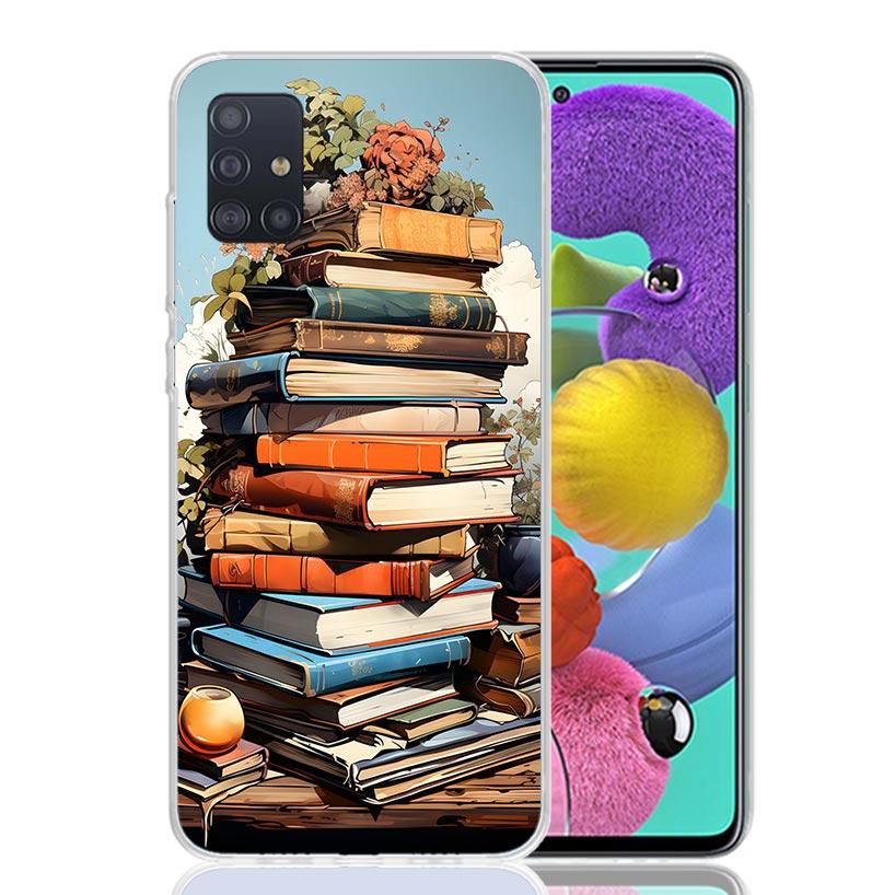 Иллюстрация «Читай книги» Чехол для телефона «Чтение» Для Samsung Galaxy A52 A32 A22 A12 A02S A50S A30S A51 A31 AA71 Note 20 Ultra 10 S10 P