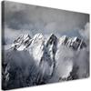 Canvas Print, Peak of a Mountain In Winter