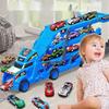 Large Kid Truck Deformation Transporter Car Toys Ejection Race Track Transport Truck Folding Track Racing Vehicle Toy Set