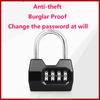 Security 4 Dial Digit Combination Lock Safely Code Lock Vault Combination Padlock Anti-theft Lock