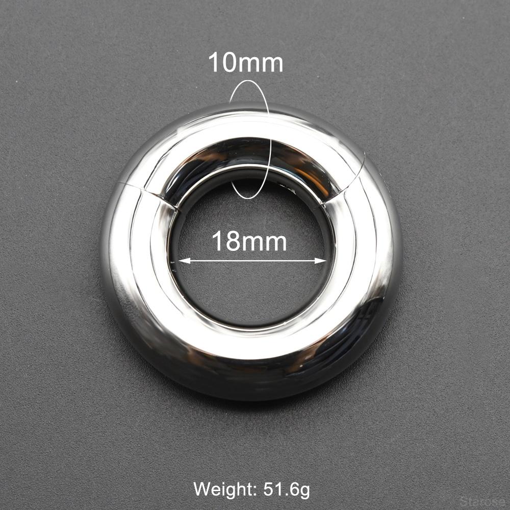 Smooth Hinged Stainless Steel Segment Hoop Ring 00G Large Size Septum Clicker BCR PA Piercing Nose Ring Ear Stretcher Weights