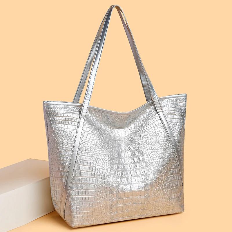 Large Capacity PU Leather Shoulder Bag for Women  Wild Women's Bags  High Quality  New