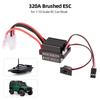 320A 2-3S Brushed ESC Electric Speed Controller with 5V/2A BEC for 1:10 Scale RC Car/Boat