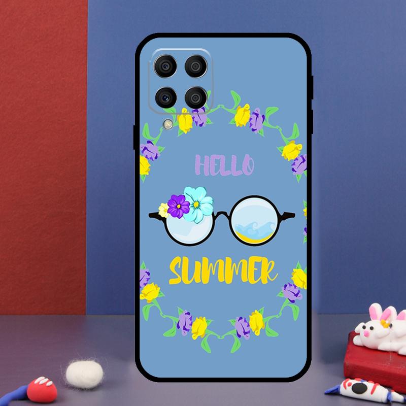 Чехол для телефона Hello Summer Flowers для Samsung Galaxy M12 M13 M33 M23 M53 M15 M55 M31 M51 M14 M34 M54 M20 M32 M52