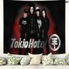 Настенный гобелен Tokio Hotel Эстетичный настенный подвес Печатная ткань Одеяло Декоративные гобелены для спальни гостиной Домашний декор