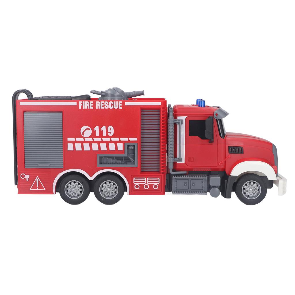 Пожарная машина с дистанционным управлением, разбрызгиватель воды, 11 каналов, звуковой и световой эффект, игрушка для автомобиля с дистанционным управлением