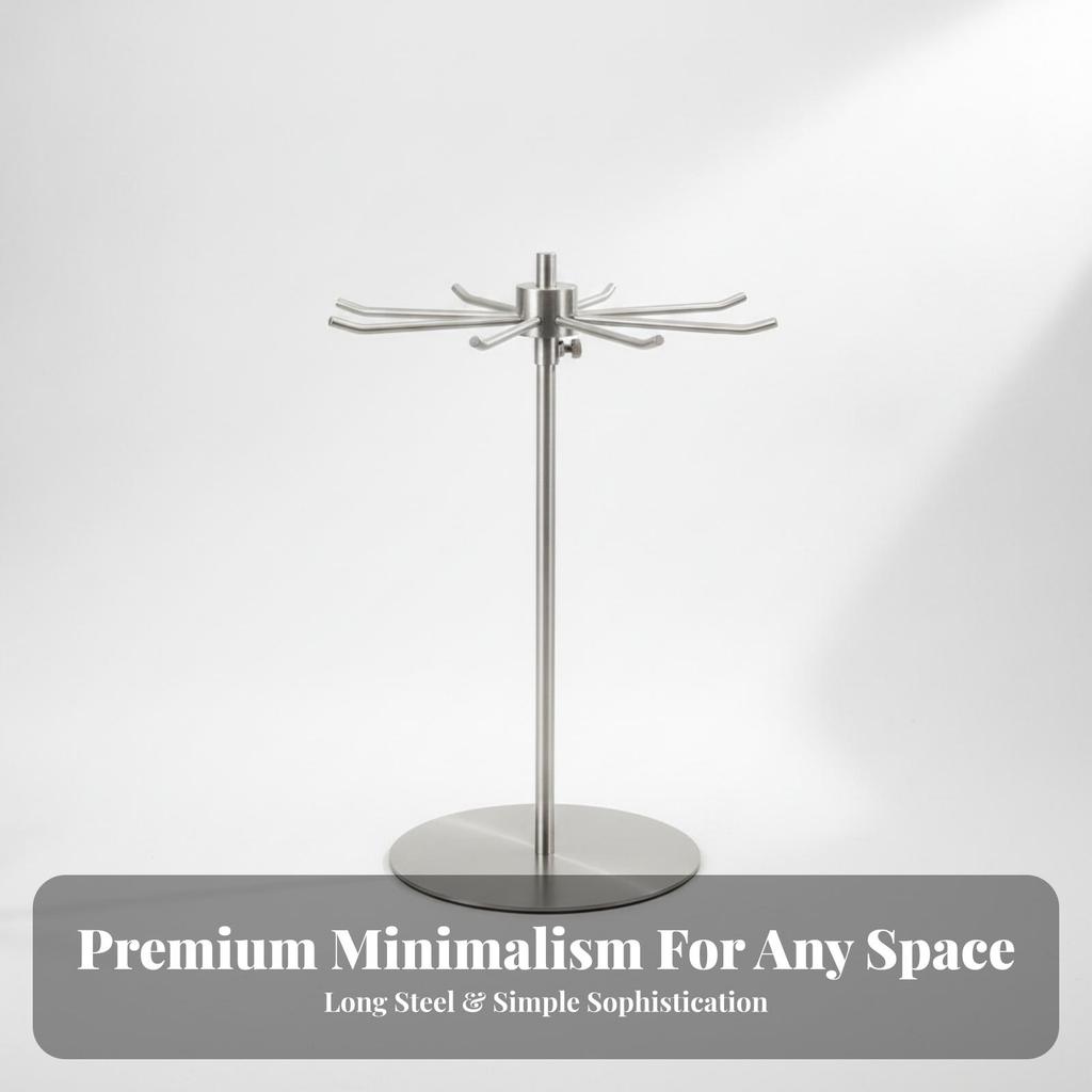 Rotating Jewelry Stand Tangledno-Knot Organizer Sturdy