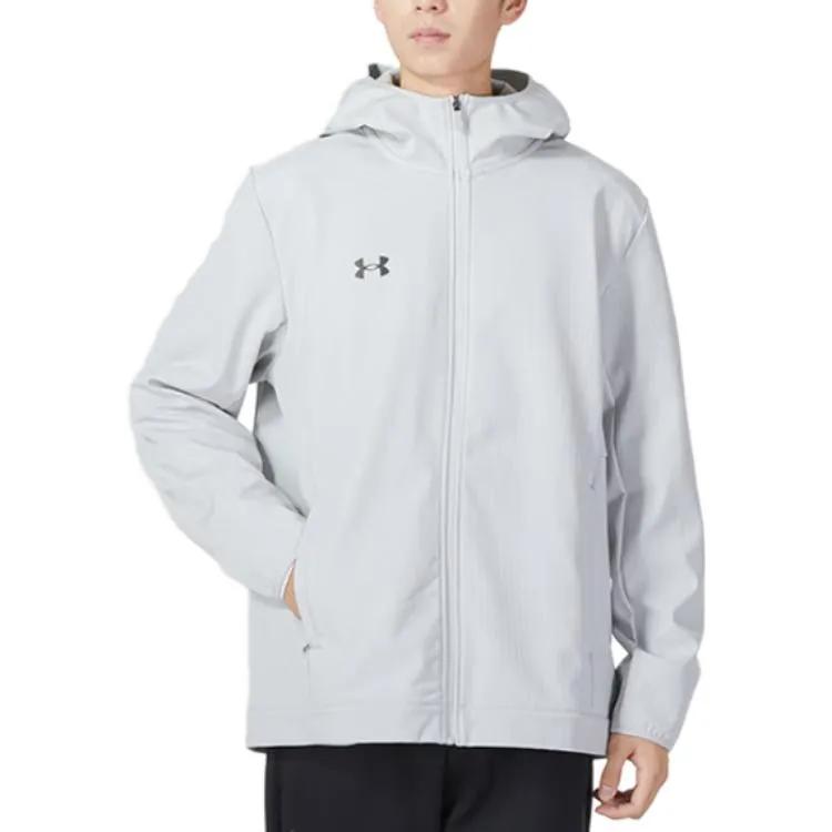 Under Armour Jackets Men's Light Gray Hooded Moderate Other (Unisex) Jackets 22600401 009