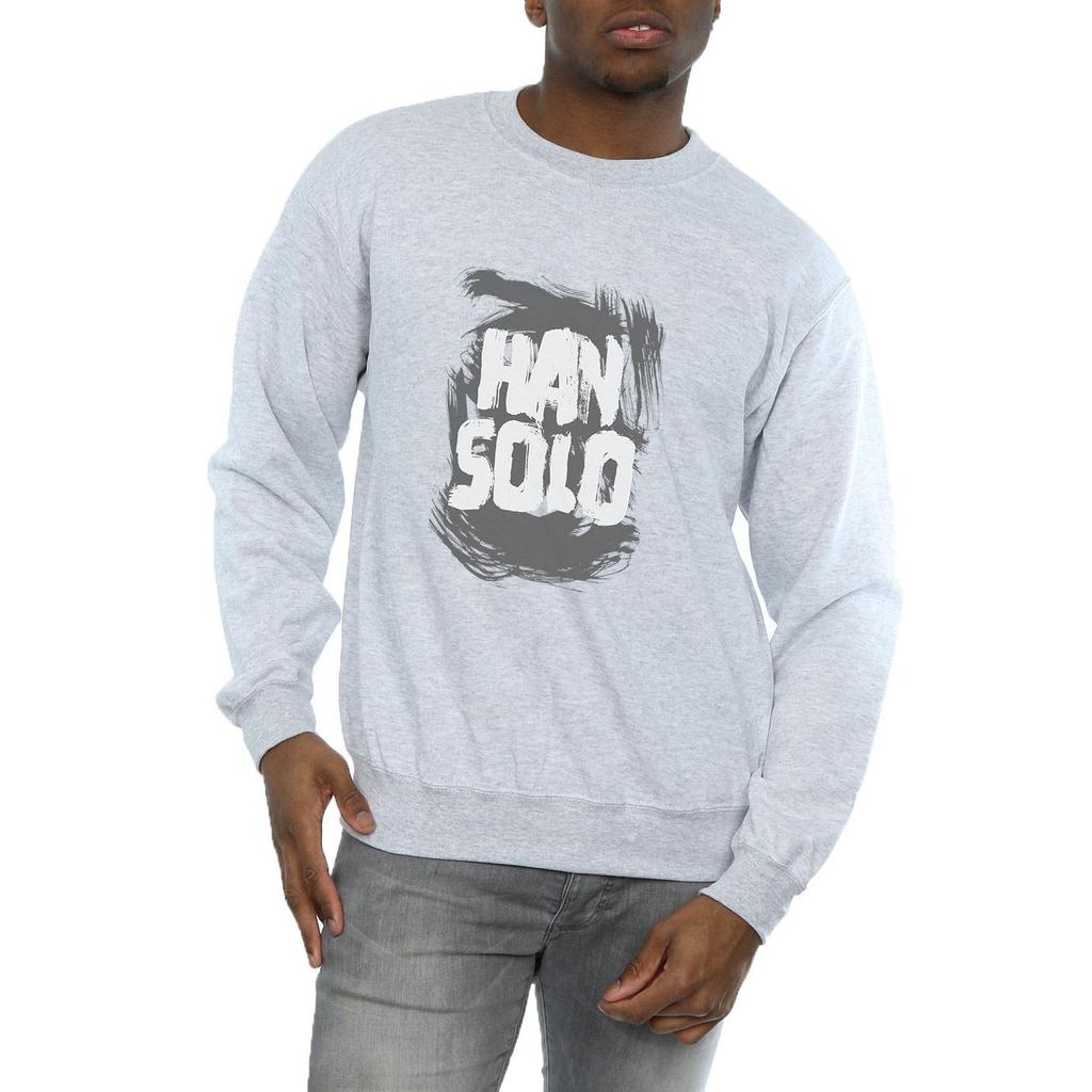 Star Wars Mens Han Solo Text Sweatshirt