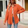 Women's Spring And Autumn Women's Casual V-neck Long-sleeved Button-up Shirt