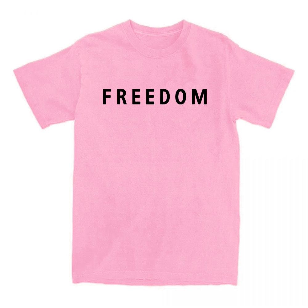 Freedom Charlie Kirk T-shirt Cotton Loose Casual Female/Male Tshirts Unisex Streetwear America American Fashion Women T Shirts