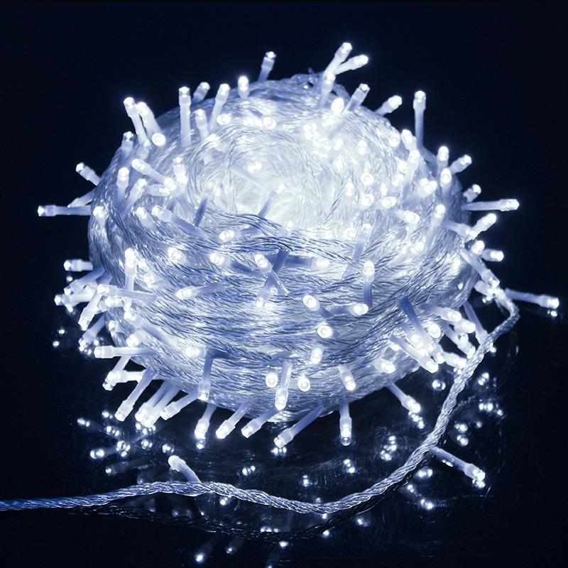 Светодиодные гирлянды для сада, деревьев, гирлянды для спальни, рождественские украшения для свадеб и вечеринок, водонепроницаемые праздничные светильники