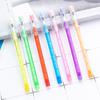 10 Pcs Translucent Pencil Non-Sharpening Stackable Pencils Multipoint Pop Up Plastic Pencil with Erasers for School Office Drawing