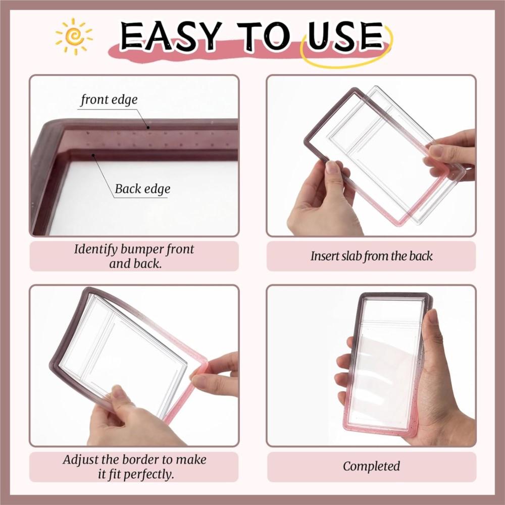 35Pt Psa Graded Card Slab Gradient Silicone Tpu Bumper Case Guard Protector For Sports Game Pokemon Card Display Sleeves Skin