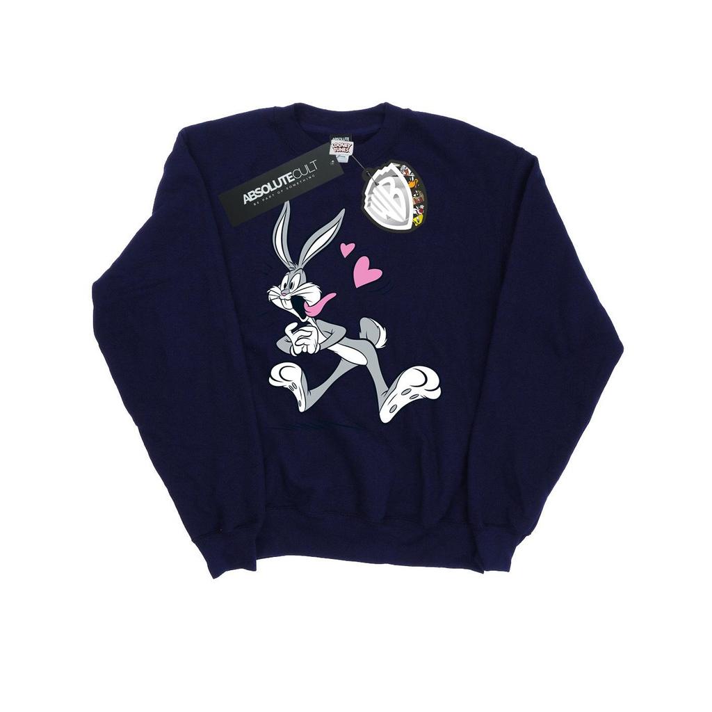 Looney Tunes Mens Bugs Bunny In Love Sweatshirt