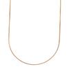 Pink Gold 18K Venetian 45cm [Fairy Carret] Necklace, Gold, Chain, (Heart-Shaped Adjuster, 0.8mm Width, Approx. 2g)