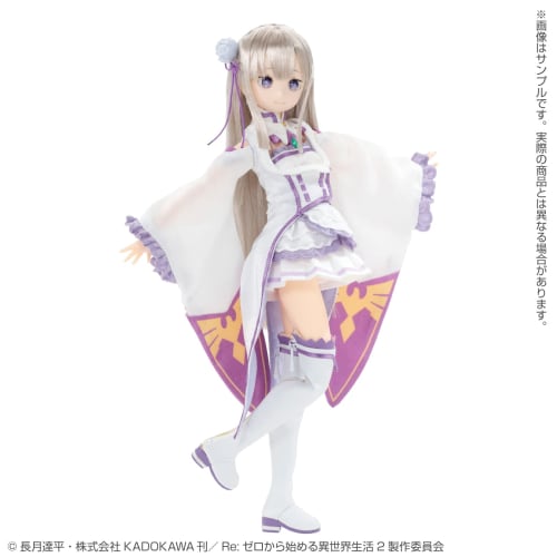 Azone International Масштаб 1/6 Серия персонажей Pureneemo 143 "Re:ZERO -Начало жизни в другом мире-" Эмилия, примерно 26 см в высоту, мягкий винил